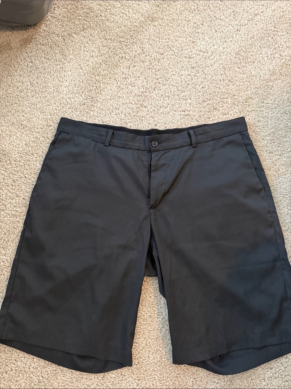 Nike Black Flat-Front Men's Shorts